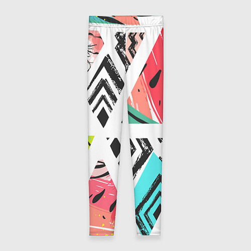 Женские легинсы Тропическое ассорти / 3D-принт – фото 1