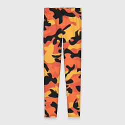 Женские легинсы Fashion Orange Camo