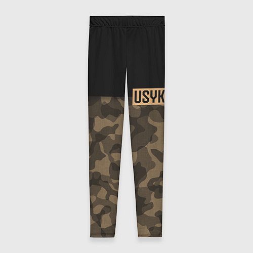 Женские легинсы USYK Camo / 3D-принт – фото 1