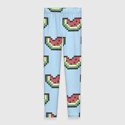 Леггинсы женские Пиксельный арбуз, цвет: 3D-принт