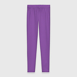 Леггинсы женские Фиолетовая волна, цвет: 3D-принт