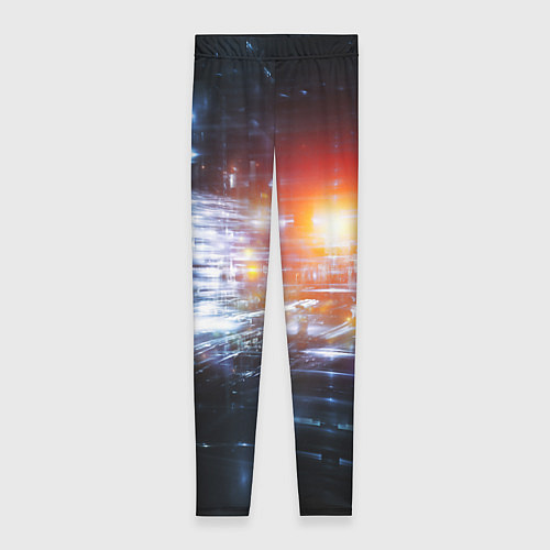 Женские легинсы DIGITAL ABSTRACTION / 3D-принт – фото 1