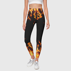 Леггинсы женские FIRE ОГОНЬ, цвет: 3D-принт — фото 2