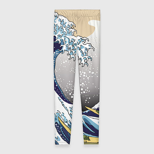 Женские легинсы The great wave off kanagawa / 3D-принт – фото 1