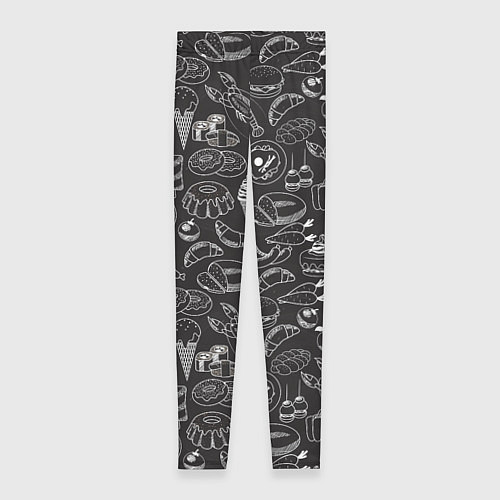 Женские легинсы Еда / 3D-принт – фото 1