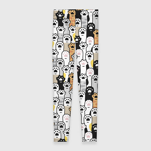 Женские легинсы ЛАПКИ / 3D-принт – фото 1