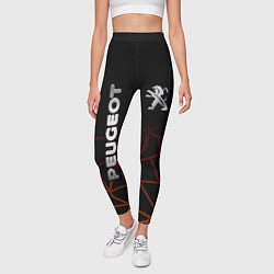 Леггинсы женские PEUGEOT, цвет: 3D-принт — фото 2