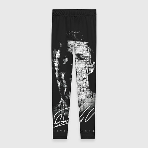 Женские легинсы Кристиано Рональдо автограф / 3D-принт – фото 1