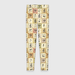 Женские легинсы Музыкант