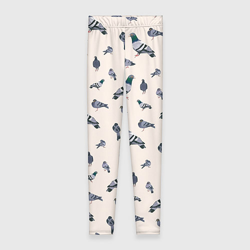 Женские легинсы Голуби / 3D-принт – фото 1