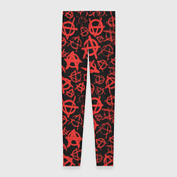 Леггинсы женские Анархия, цвет: 3D-принт