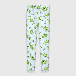 Женские легинсы Веселые лягушки