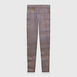 Леггинсы женские Ржавый металл, цвет: 3D-принт