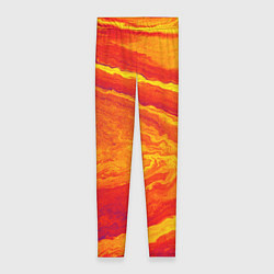 Леггинсы женские ПЯТНО ЮПИТЕРА ОРАНЖЕВЫЙ ГРАНЖ, цвет: 3D-принт