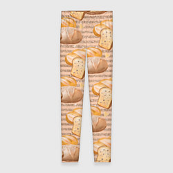 Леггинсы женские Выпечка - хлеб и булочки, цвет: 3D-принт