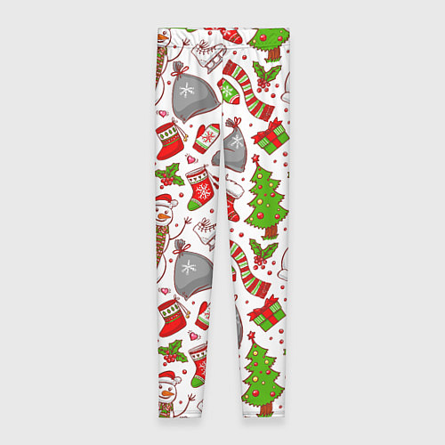 Женские легинсы Новый Год! / 3D-принт – фото 1