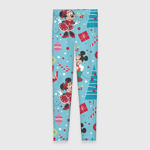 Женские легинсы Mickey and Minnie pattern / 3D-принт – фото 1