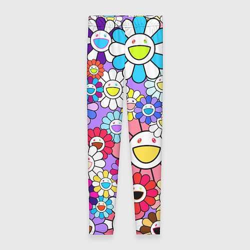 Женские легинсы Цветы Takashi Murakami / 3D-принт – фото 1