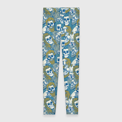Женские легинсы Хипстеры мертвецы / 3D-принт – фото 1
