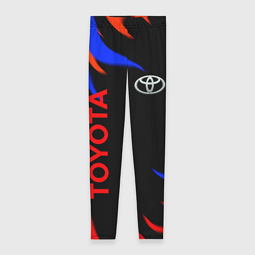 Женские легинсы Toyota Разноцветный огонь / 3D-принт – фото 1