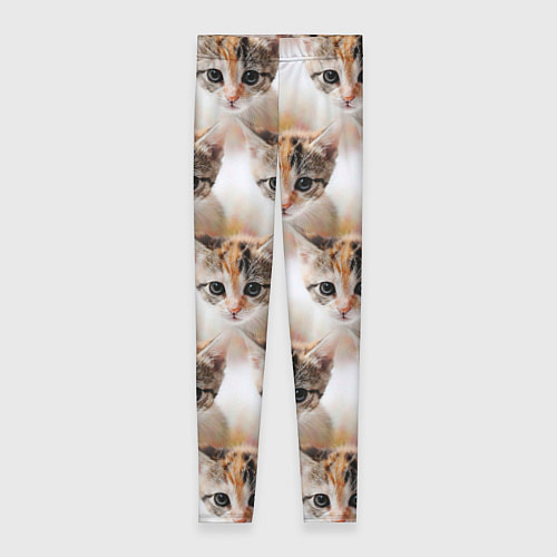 Женские легинсы Маленький котенок паттерн / 3D-принт – фото 1