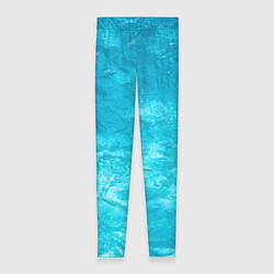 Леггинсы женские Голубой океан Голубая вода, цвет: 3D-принт