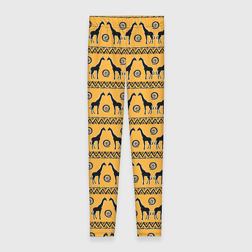 Женские легинсы Жирафы Сафари / 3D-принт – фото 1