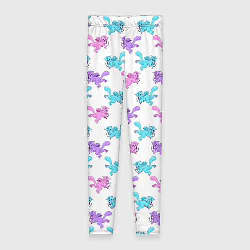 Женские легинсы Коты Купидоны Паттерн / 3D-принт – фото 1