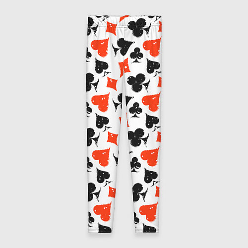 Женские легинсы Пика, Черва, Крестя, Бубна / 3D-принт – фото 1