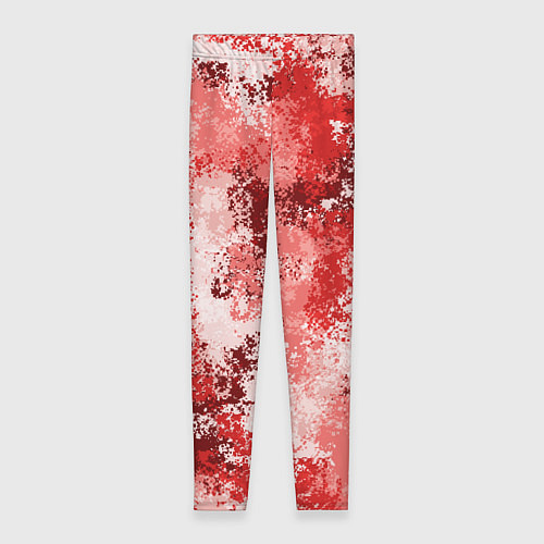Женские легинсы Спортивный камуфляж Пикси - Гранат / 3D-принт – фото 1