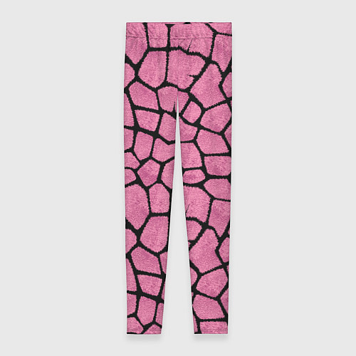 Женские легинсы Шерсть розового жирафа / 3D-принт – фото 1
