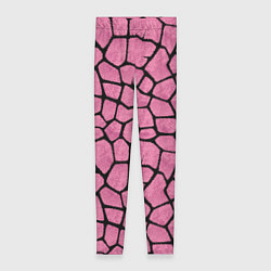 Леггинсы женские Шерсть розового жирафа, цвет: 3D-принт