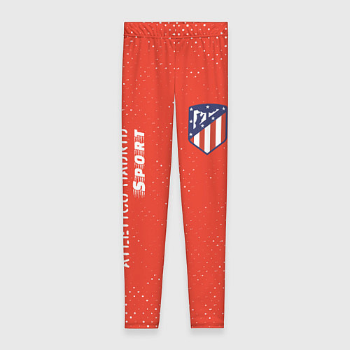 Женские легинсы АТЛЕТИКО Atletico Madrid Sport Гранж / 3D-принт – фото 1