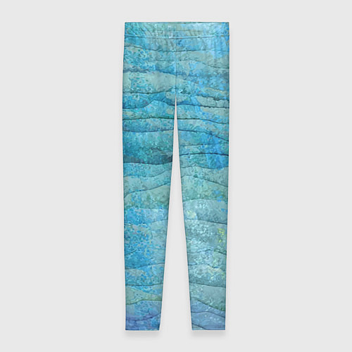 Женские легинсы Abstract pattern Waves Абстрактный паттерн Волны / 3D-принт – фото 1