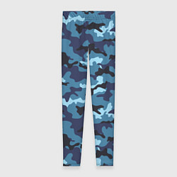 Женские легинсы Камуфляж Тёмно-Синий Camouflage Dark-Blue