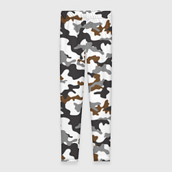 Женские легинсы Камуфляж Чёрно-Белый Camouflage Black-White