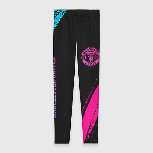 Женские легинсы Manchester United Neon Gradient / 3D-принт – фото 1