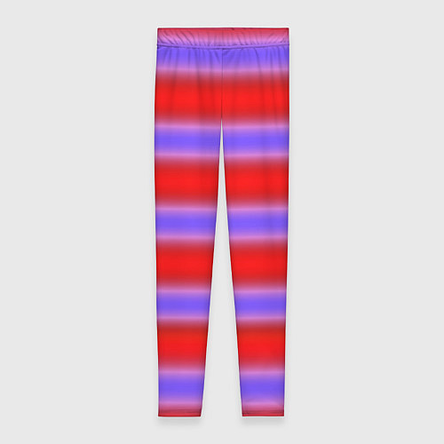 Женские легинсы Striped pattern мягкие размытые полосы красные фио / 3D-принт – фото 1