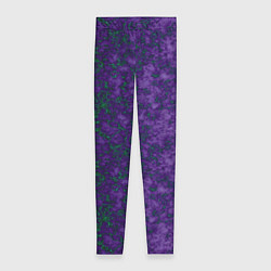 Женские легинсы Marble texture purple green color