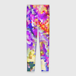 Леггинсы женские Летняя мозаика, цвет: 3D-принт