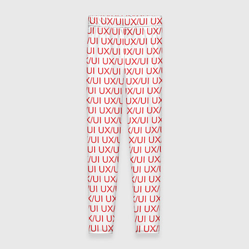 Женские легинсы UXUI red / 3D-принт – фото 1