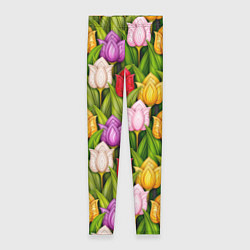 Женские легинсы Объемные разноцветные тюльпаны