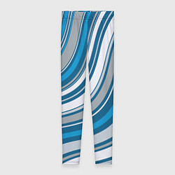 Леггинсы женские Волнистые полосы - текстура, цвет: 3D-принт