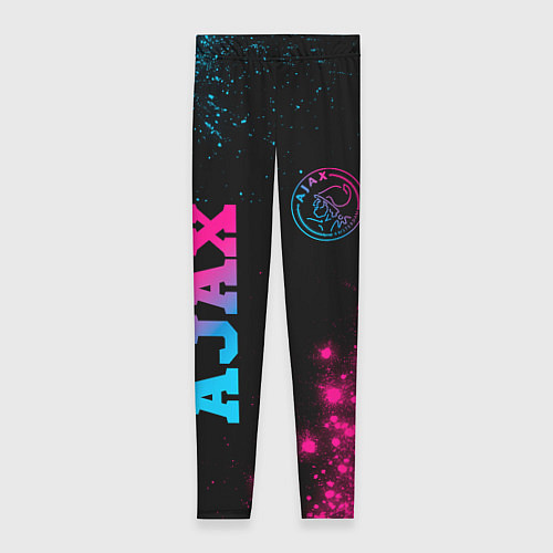 Женские легинсы Ajax - neon gradient: надпись, символ / 3D-принт – фото 1