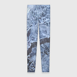 Леггинсы женские Лёд - зимняя текстура, цвет: 3D-принт