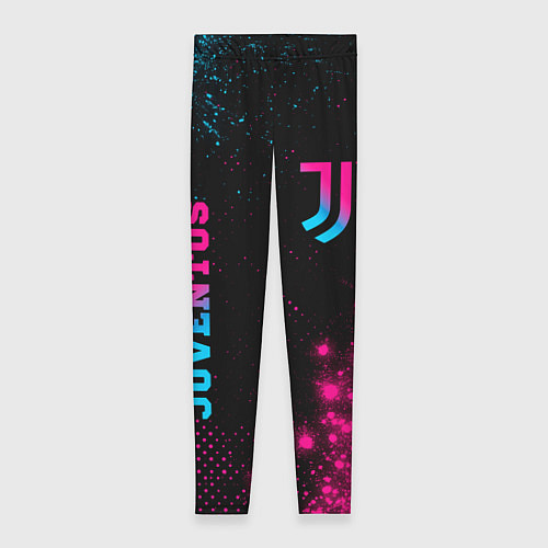 Женские легинсы Juventus - neon gradient: надпись, символ / 3D-принт – фото 1