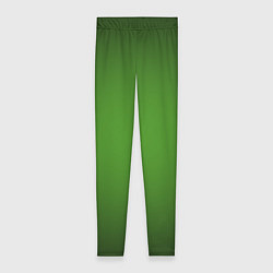 Леггинсы женские Зеленый с затемняющей виньеткой, цвет: 3D-принт