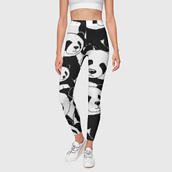 Леггинсы женские С пандами паттерн, цвет: 3D-принт — фото 2