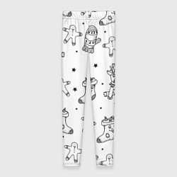 Леггинсы женские Варежки и носочки, цвет: 3D-принт