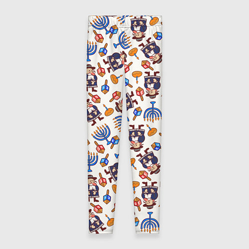 Женские легинсы Ханука - праздник света / 3D-принт – фото 1